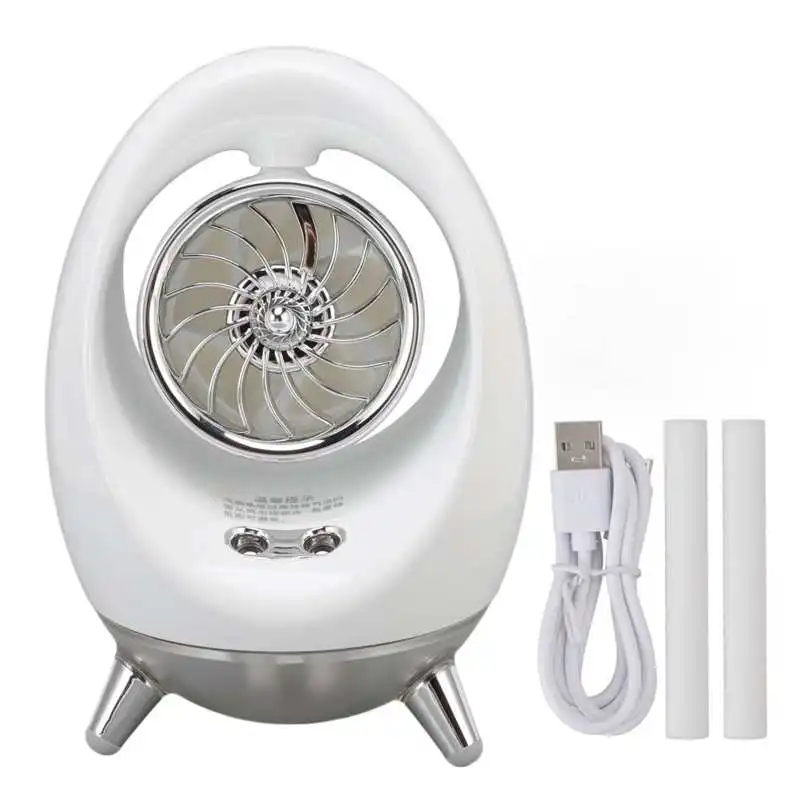 مروحة مكيف صغيرة محمولة برودة المرطب مروحة التبريد مع مصباح الليل مكتب المنزل USB شحن مروحة التبريد