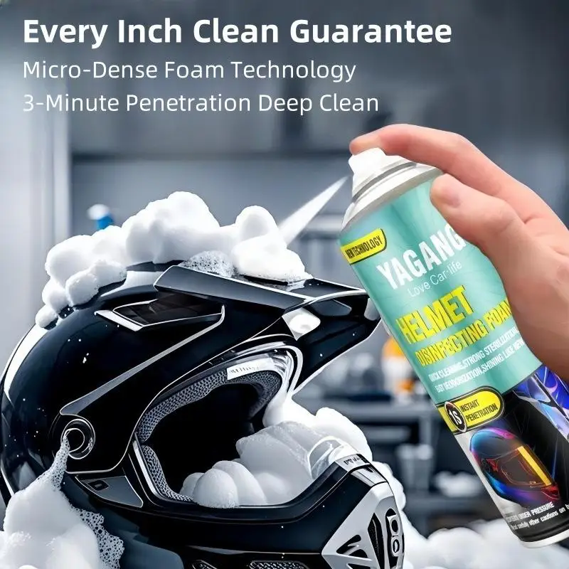 

1Pcs Motorbike Foam Cleaner Shoes Socks Knee Pads Riding Clothing Deodorant Motorcycle Helmet Deodorant Helmet Cleaner