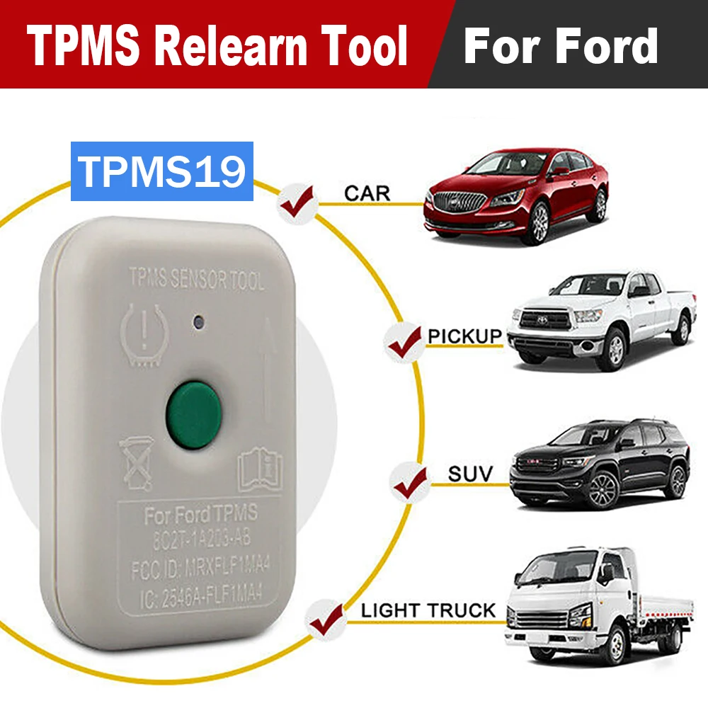 

NEW Tire Pressure Mointor System TPMS 19 Reset Sensor Programming Training Tool For Ford 8C2Z-1A203-AB TPMS RESET TOOL TPMS19