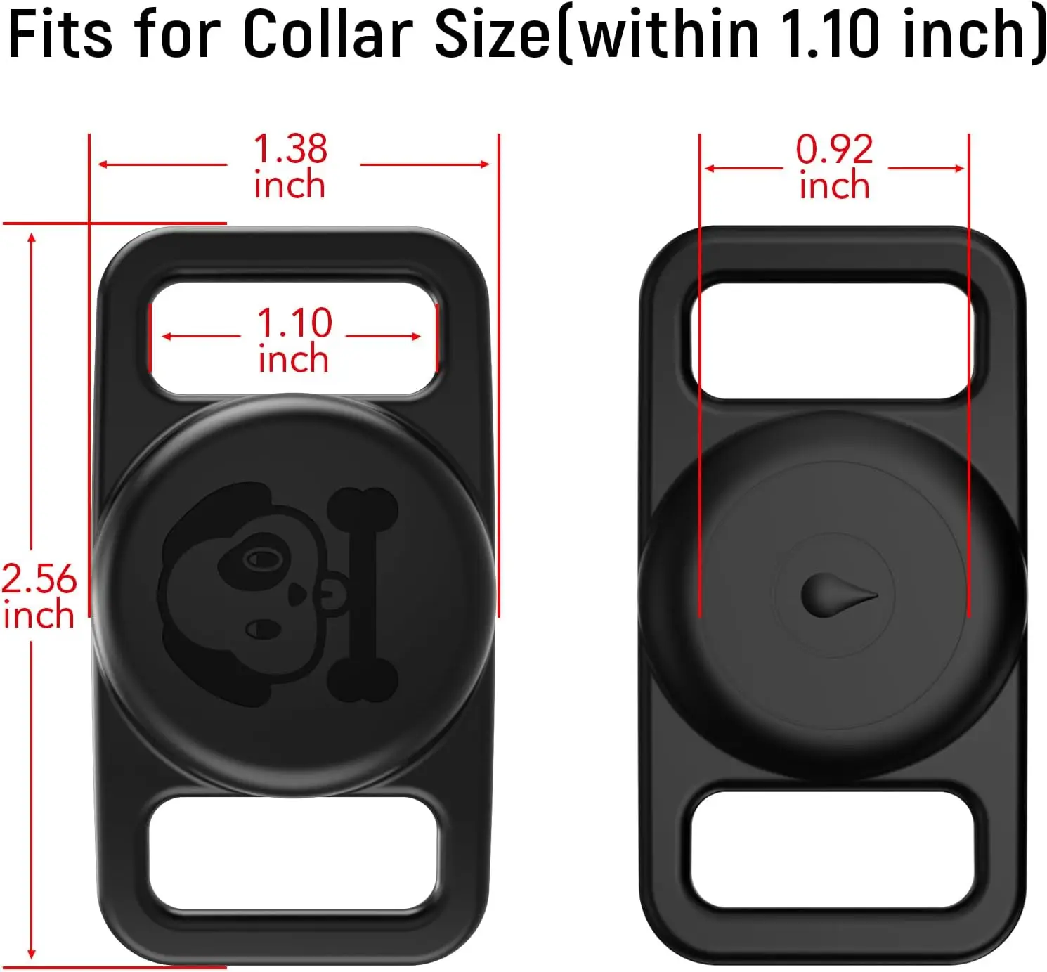 Étui de protection en silicone pour collier de chien et chat, compatible avec AirTag, GPS Finder, AirTag Holder, Apple Air Tag 2021 Tracker Holder