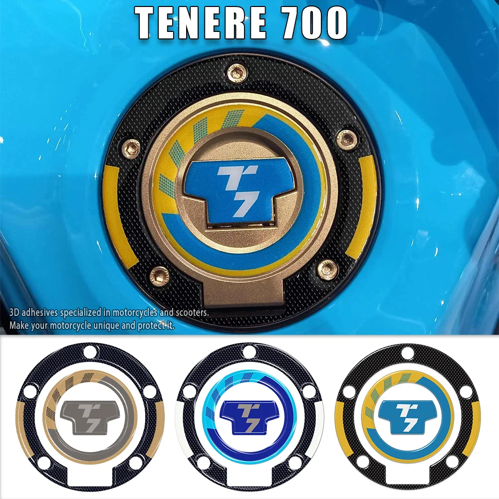 

3D Epoxy Stickers Motorcycle Accessories For Tenere 700 2025 T700 Rally Fuel Cover Protection Decoration