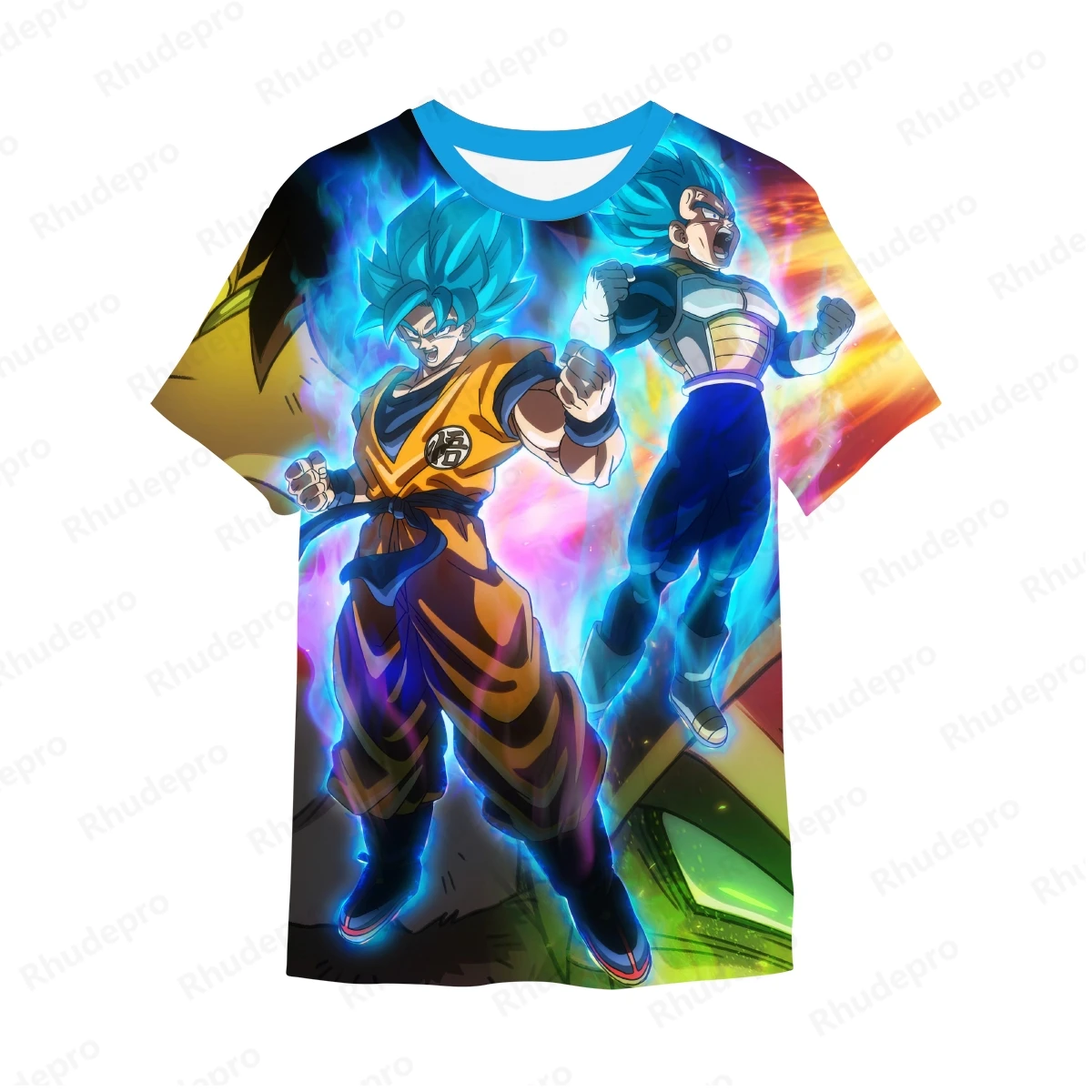 

3D Printed T-Shirt Men New Dragon ball Men's Trend Summer 2024 Children's Goku Hip Hop T-shirts Anime Short Sleeve Streetwear