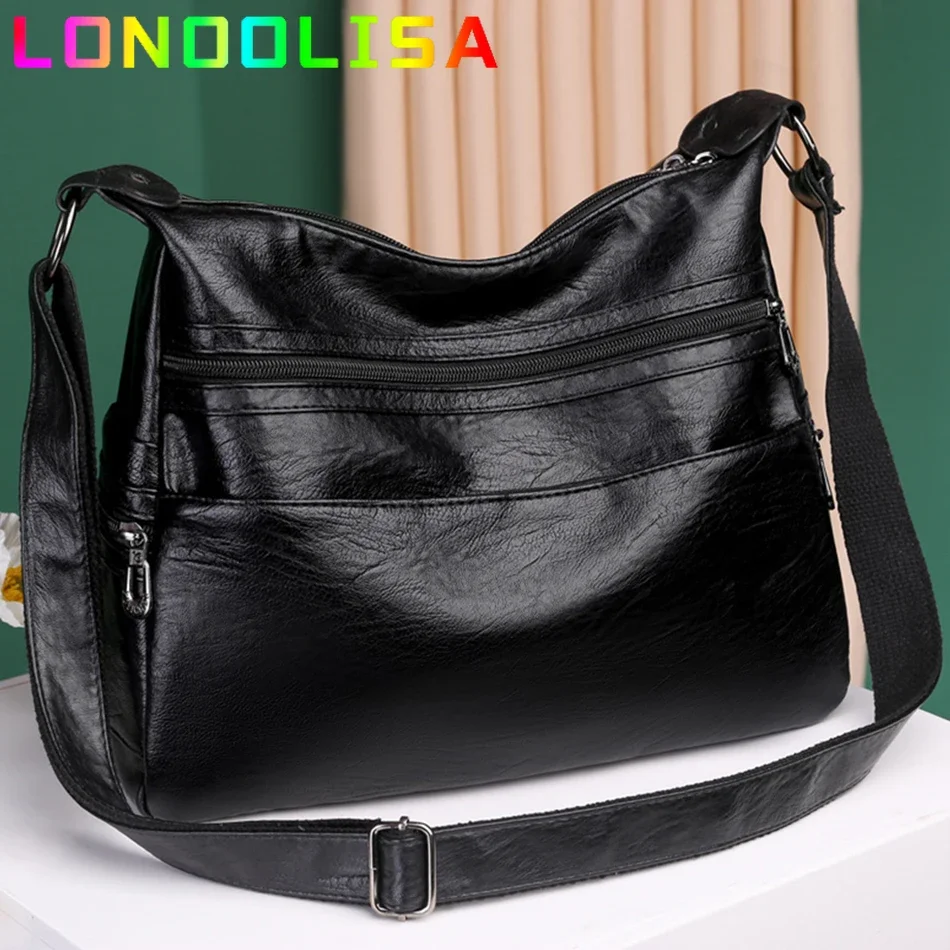 3 Layers Zippers Shoulder Handbag High Quality Shoulder Crossbody Bags Luxury Designer Messenger Sac Small Casual Tote Bags