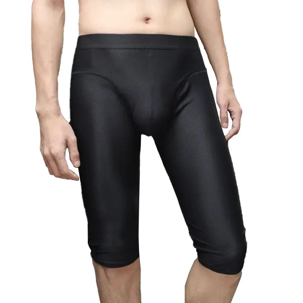 

Long Leg Ice Silk Boxer Briefs for Men Luxurious Underwear Shorts Trunks Pouch Underpants for Unmatched Comfort