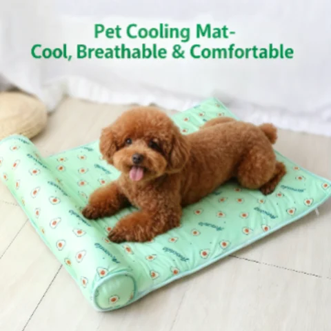 Cooling Dog Mat Summer Pad Breathable Pet Bed Sofa Washable Blanket for Small Medium Large Dogs And Cats
