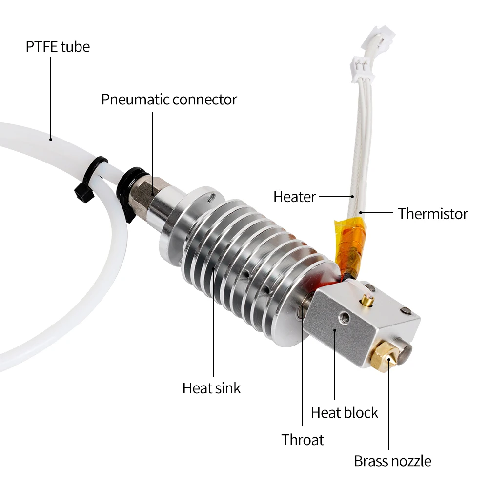 Anycubic-piezas de impresora 3D de larga distancia, 24V, 40W, Hotend para Anycubic Vyper Kobra Max Kobra Plus V5, piezas de impresora 3D de extremo