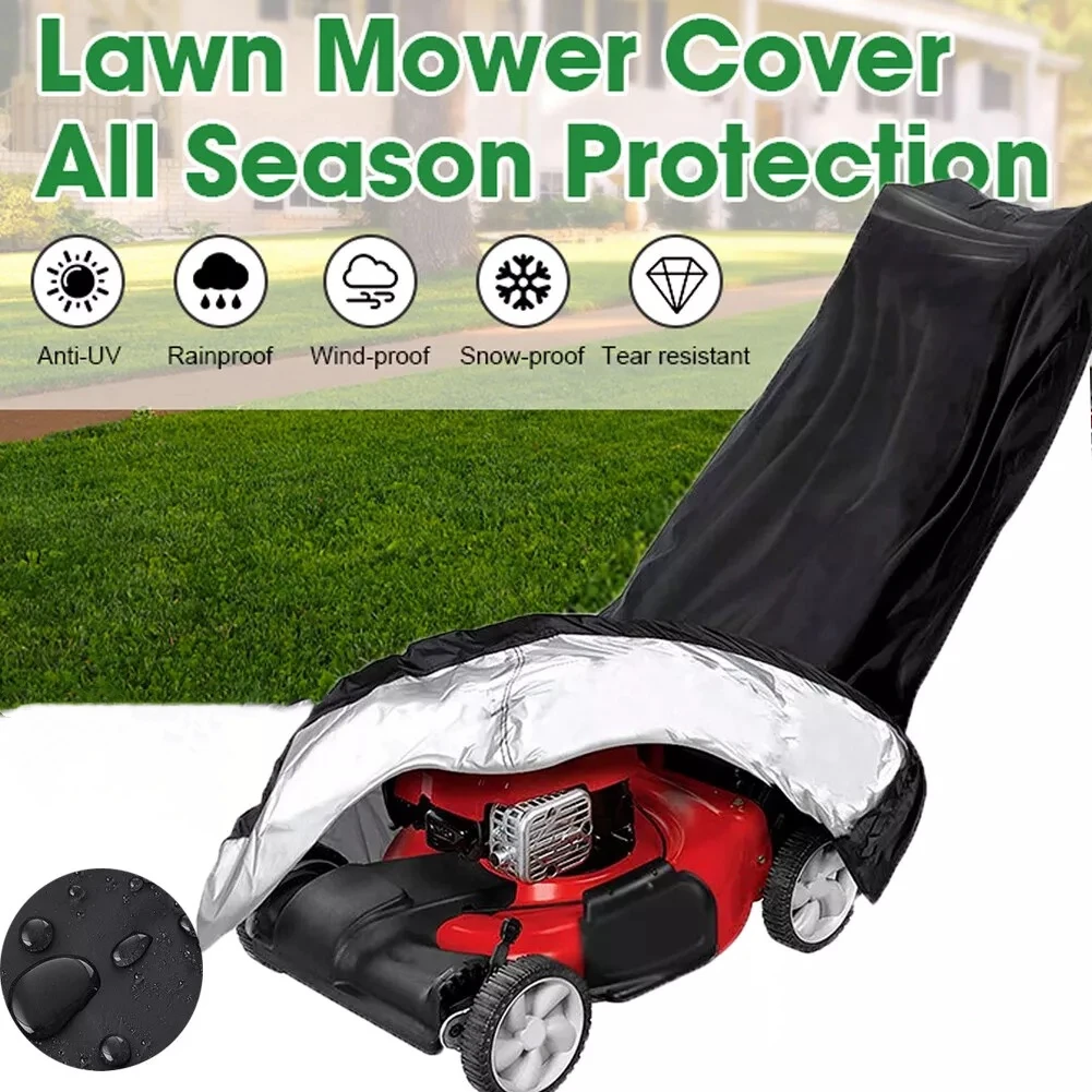 

Lawn Mower Cover Outdoor UV Protector Rainproof Sunscreen Oxford Cloth Universal Size Protective Sleeve