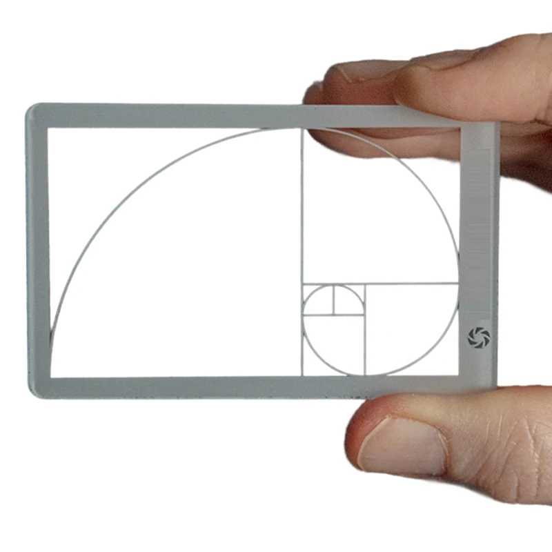 Outil de composition triangle doré, détecteur de vue, visionneuse, photographie, peinture, dessin, taille de carte de crédit, convient au portefeuille