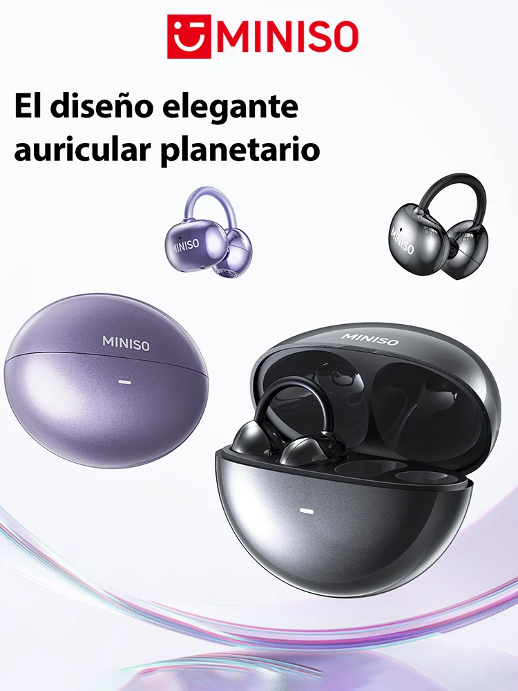 MINISO MS192 Kabellose Open-Back-Kopfhörer Bluetooth mit Geringer Latenz KI-Übersetzer für 150 Sprachen 48 Stunden Akkulaufzeit Komfortabel
