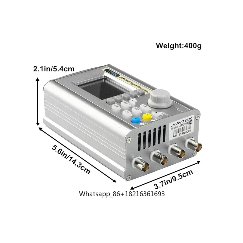 Dual channel signal generator, signal source, pulse frequency meter, fully CNC arbitrary waveform, square wave, sine wave