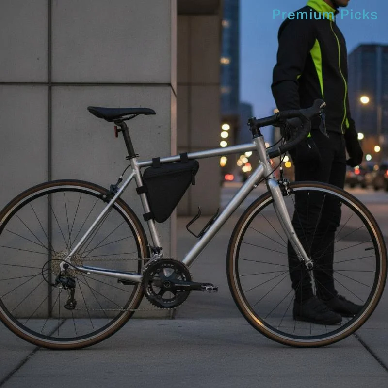 portableBicycle Triangle Bag Removable Multi-compartment Bike Frame Storage Bag for Student Commute Key Power Bank Carry