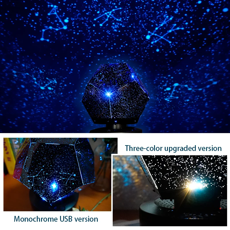 LED Star Sky Light Interior Led Starry Atmosphere Ambient Projector USB Luminaria Decoration Night Home Decor Galaxy Lights