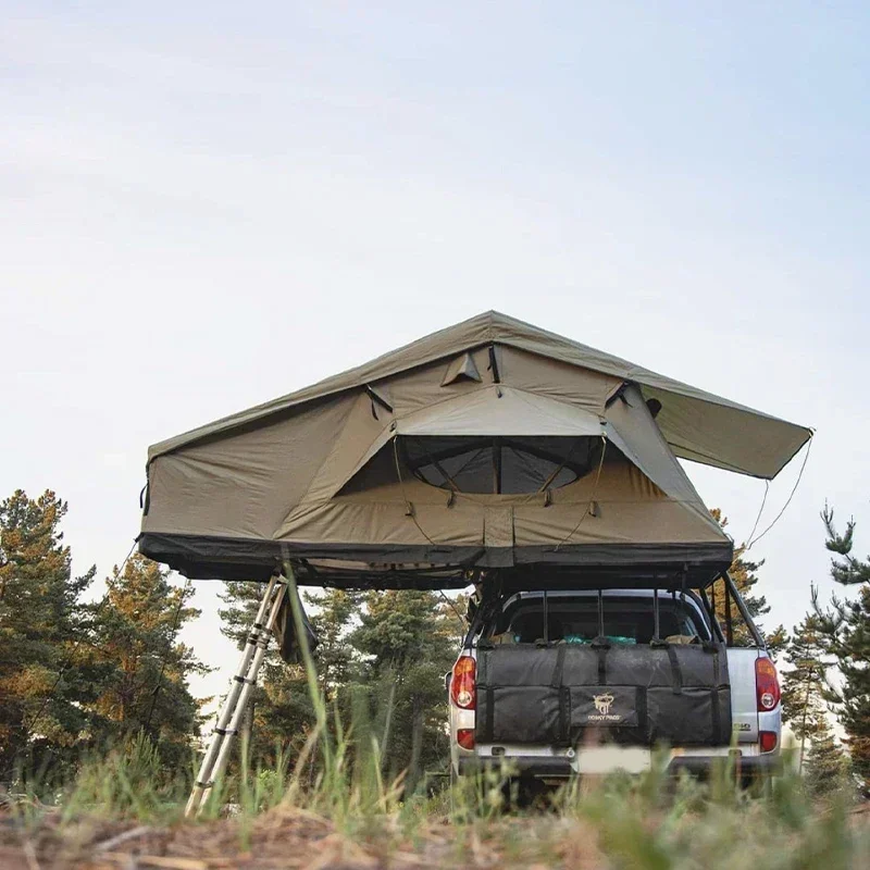 New 4x4 Car Accessories Outdoor Off-road Camping Canvas Roof Top Tent 5 Person