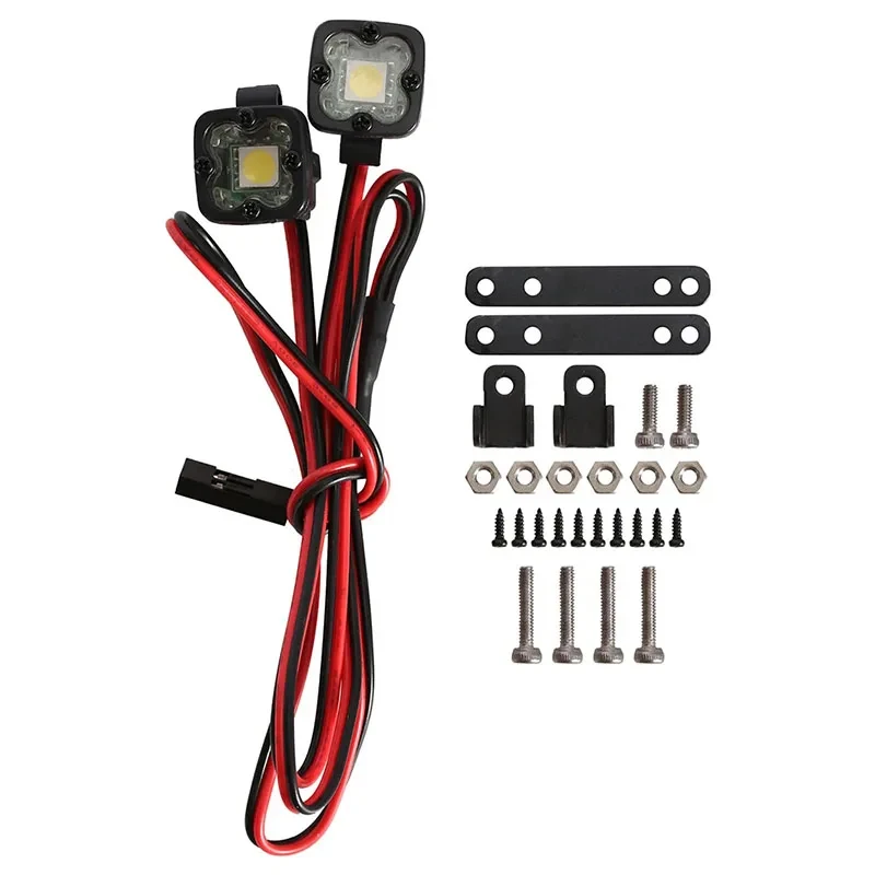 RC Bright LED Lights Reflektor reflektorowy do 1/10 RC Car Crawler Axial Traxxas TRX4 TRX6 SCX10 90046 AXI03007 Wraith Gen8 VS4-10