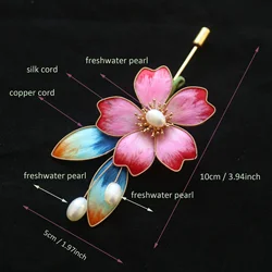 Fashion handmade velvet flower appliques for clothes diy vintage retro chinese ronghua pin brooches for suits decoration