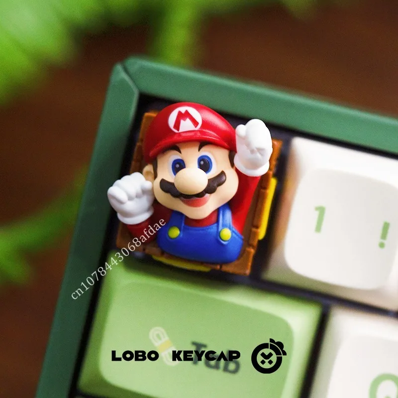スターカービィマリオシリーズかわいいパーソナライズされたキーキャップアニメ樹脂カスタマイズされたESCキーシングル半透明メカニカルキーキャップギフト