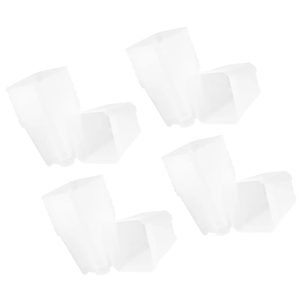 

24 Pcs Plant Pot Mini Flower Pots Clear Container Starter Planter Nursery Square Potted
