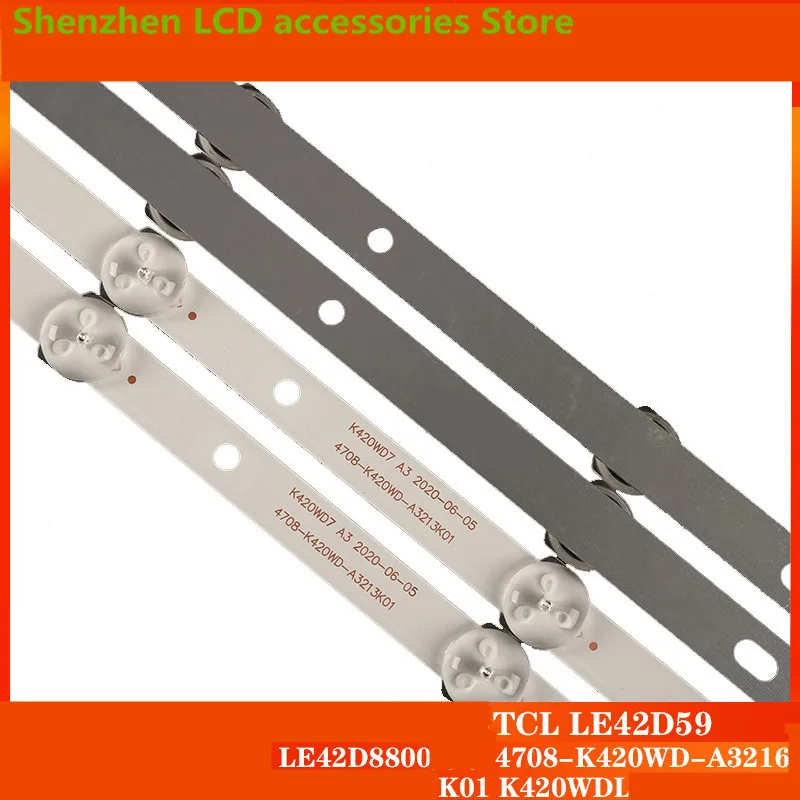 FOR TLC LE42D59LE42D8800  4708K420WD-A3216K01 K420WD6  3V  5LED  40.8CM  100%NEW