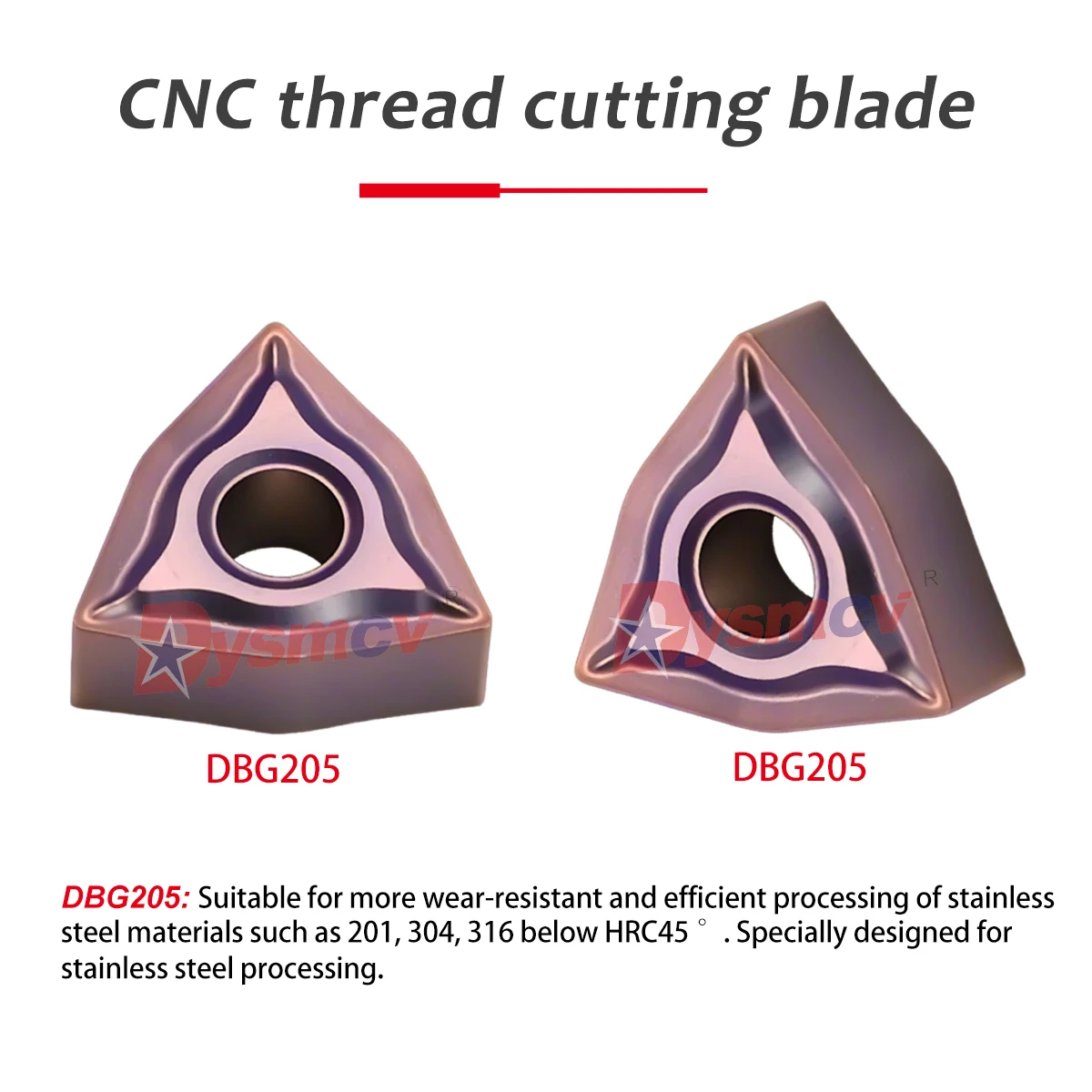 WNMG060404-EF WNMG060408-EF DBG205 High-Quality Turning Blade DBG205 M20-M40 High-Quality And High Quality Lathe Cutting Insert