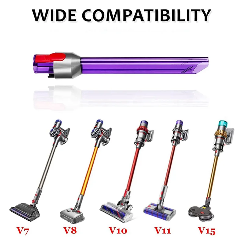 A20M 2X QUICK RELEASE เครื่องมือรอยแยกหัวฉีดแปรง,LED Light สําหรับ Dyson V7 V8 V10 V11 แคบ Slit หัวฉีดพื้นที่ดูดหัว