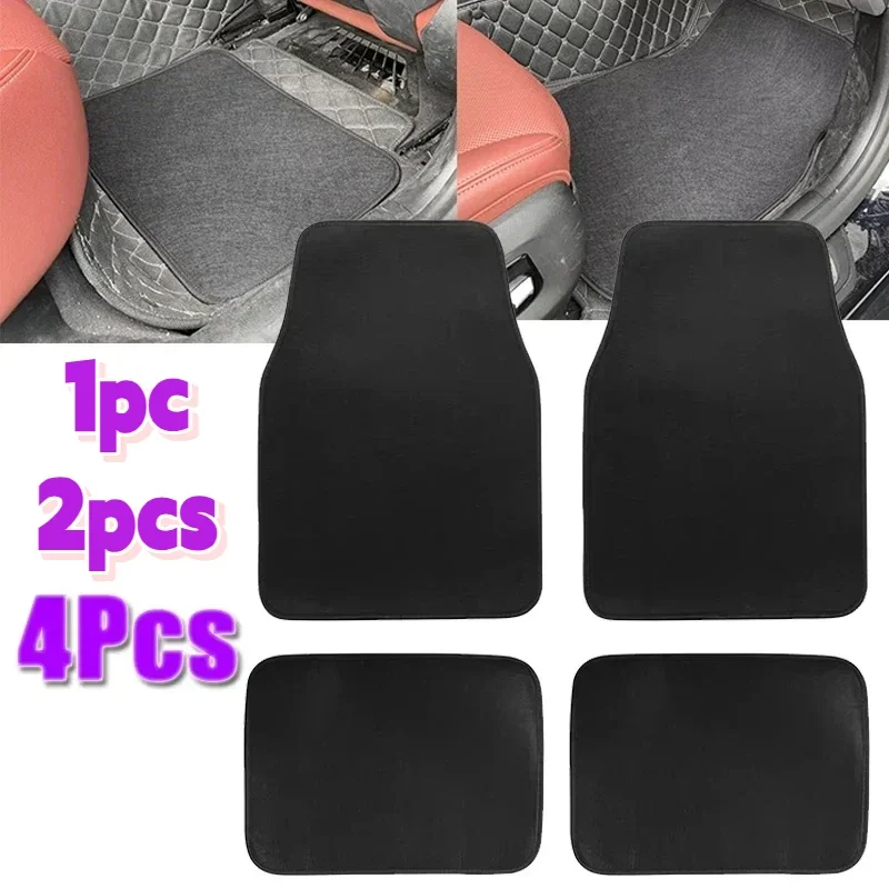Universal Car Automotive Carpet Floor Mats 1/2/4pcs For Auto SUV Sedans Vans Accessories Dirt and Wear-resistant image 2