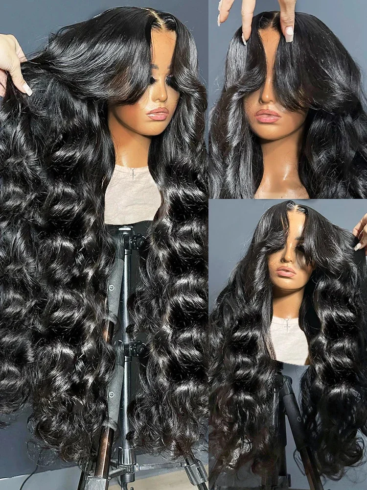 30 32 Inch Loose Body Wave Lace Front Wig Human Hair Wigs Brazilian Remy 13x4 Lace Frontal Wig HD Transparent For Women