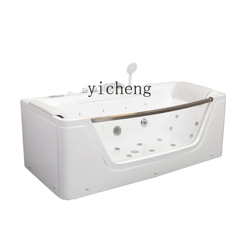 

XL small apartment acrylic massage surfing intelligent constant temperature heating bathtub basin 1.4-1 meters