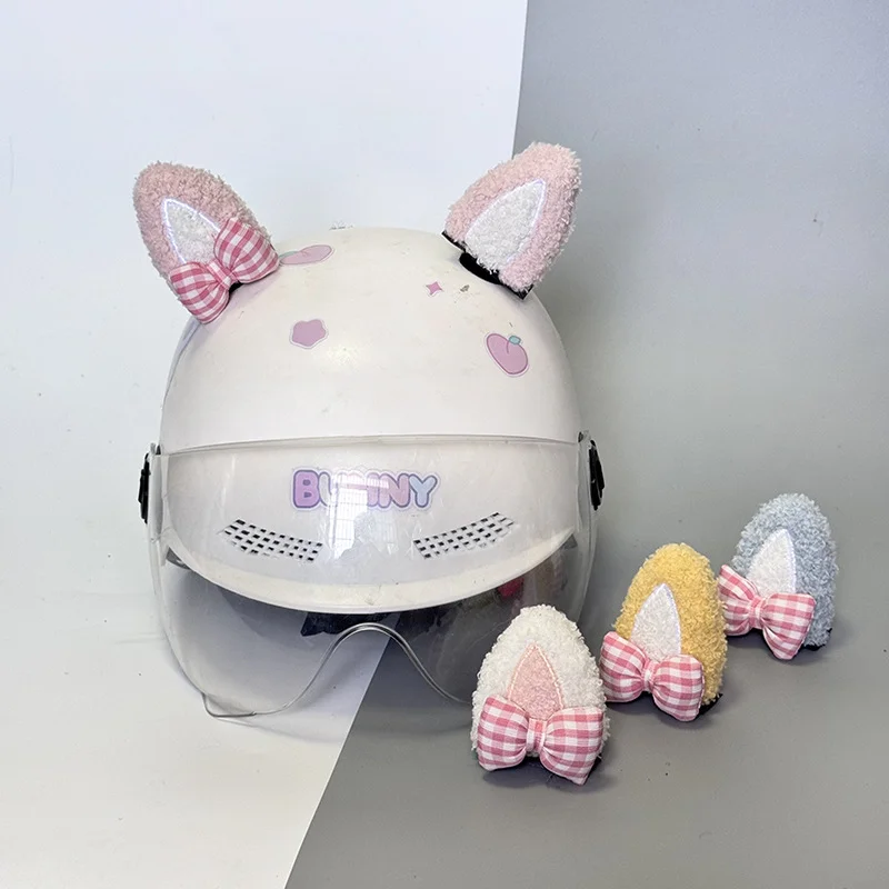 

Декоративные кошачьи ушки для мотоциклетного/электрического велосипедного шлема (в форме паровых котятских ушек)