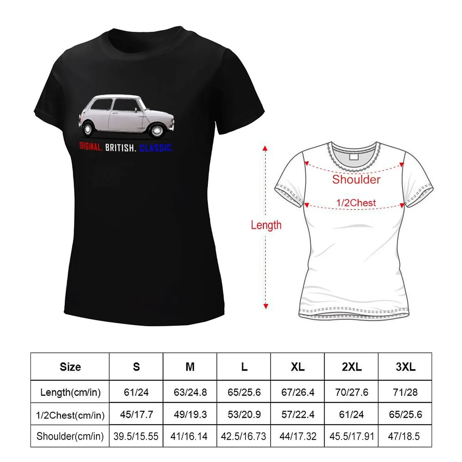 Original British Classic T-Shirt funny plus size tops Blouse white t-shirt dress for Women sexy