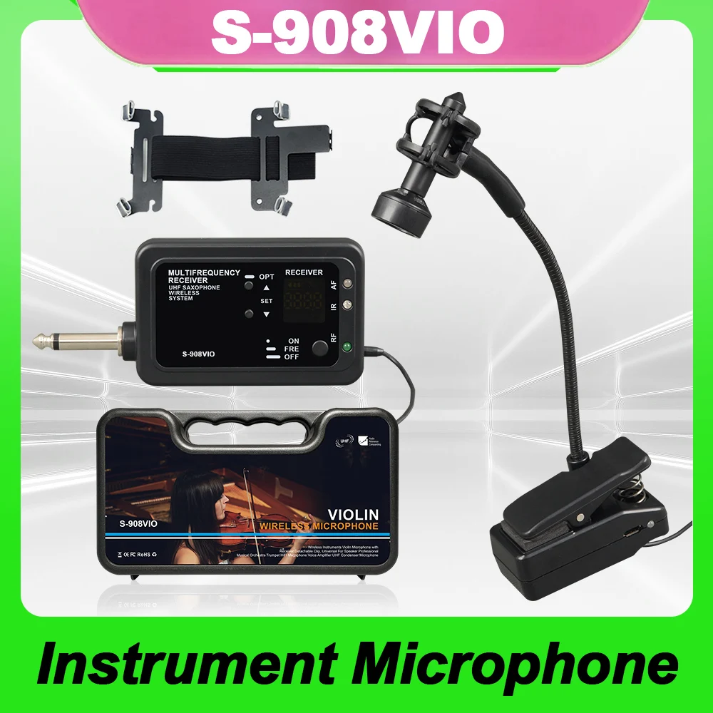 Wireless violin microphone, string microphone, instrument microphone, strong recording effect, good sound quality