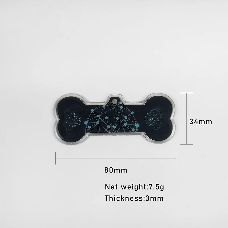 Pets Quantum Numes Card Bone Tarjeta Cuantica For Pets With Gift Key Chain Circlip Dog Toy Energia Quantum Newme Card