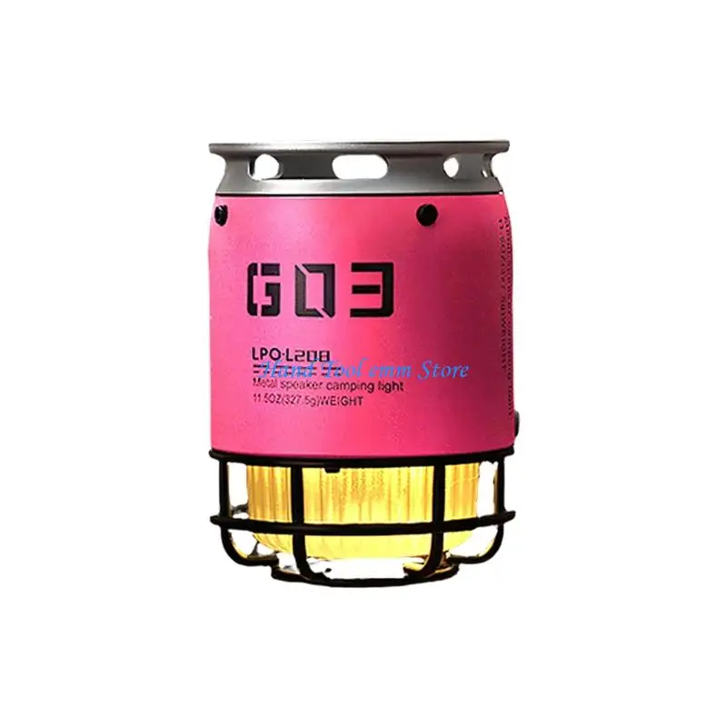 

H37F Rechargeable Camping Light Bluetooth-compatible Speaker 52mm Loudspeaker 10M Wireless Feature For Adventure