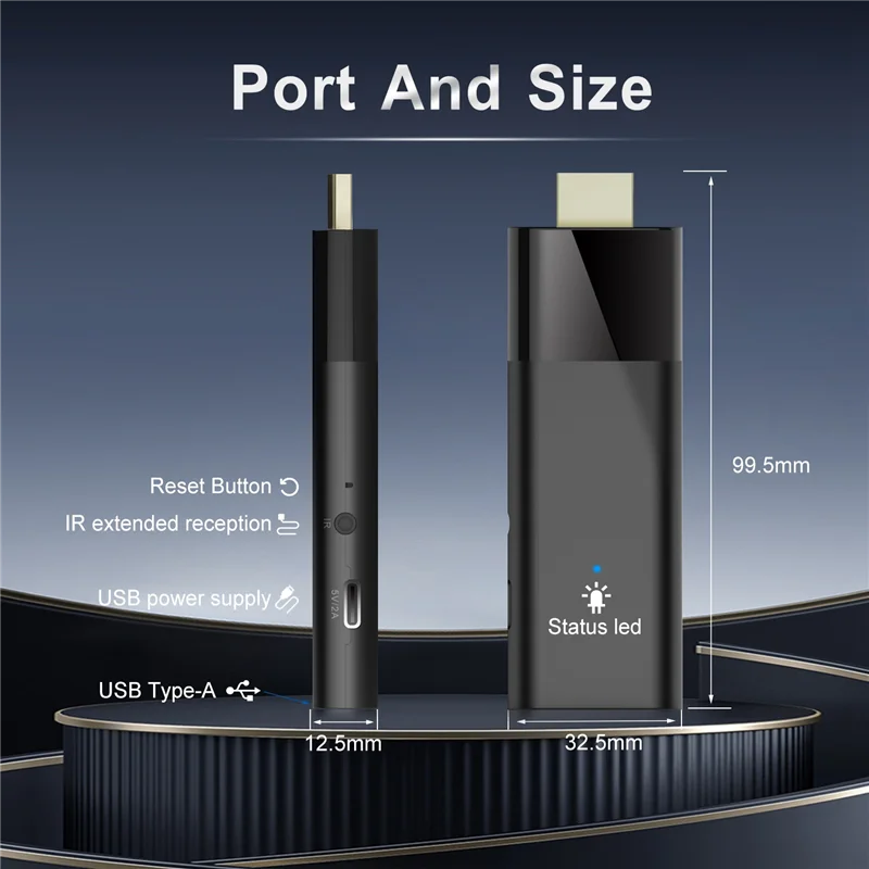 Q6 Mini TV Stick + بلوتوث صوت عن بعد أندرويد 10 2GB + 8GB 2.4G + 5G Wifi + BT4.0 H313 صندوق التلفزيون الذكي Android TV Stick PK DQ03 متين