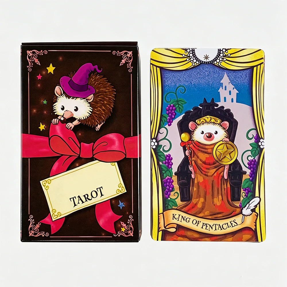 12x7CM Tarot Cards Mysterious Divination Board Game Family Gathering Card Game With Paper Guidebook For Beginners & Pros