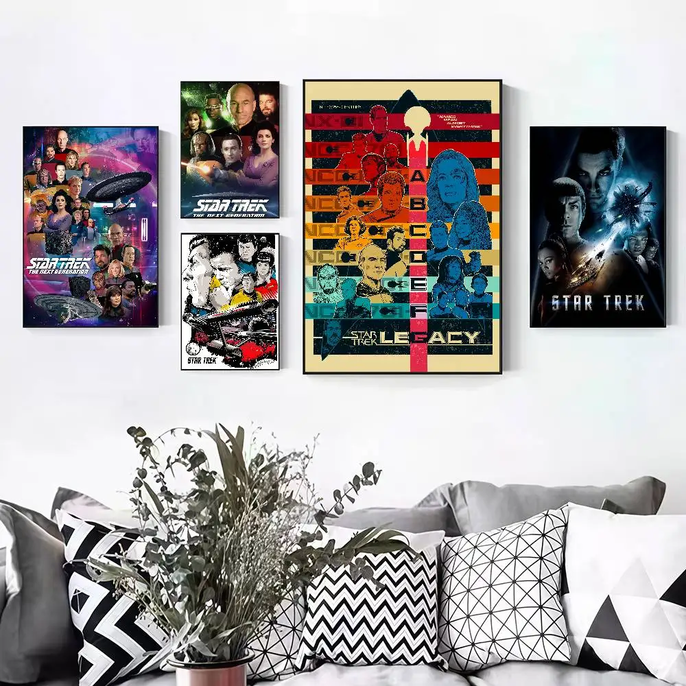 Hot TV S-Star T-Trek Peelable Self-adhesive Poster Stickers Are Suitable For Frameless Wall Decoration In A Room