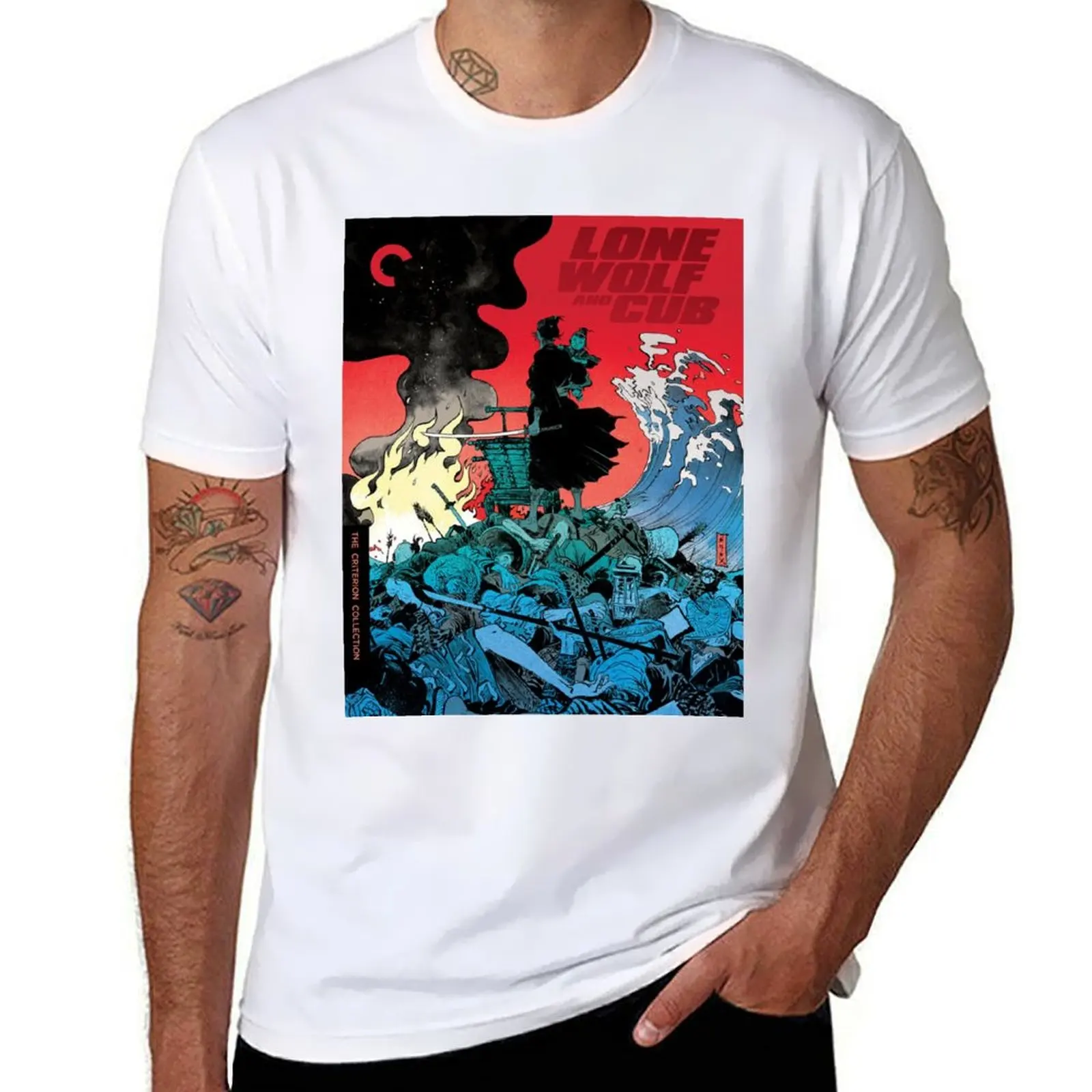 

LONE WOLF AND CUB T-Shirt printed t shirts for man t shirts for man cotton soft T-Shirt