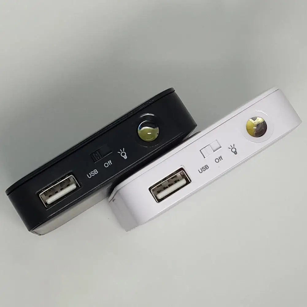 حافظة بنك الطاقة المحمولة USB 4 AA بطارية شاحن الطوارئ الخارجية بطارية الكاميرا الذكية صناديق تخزين بلاستيكية أداة