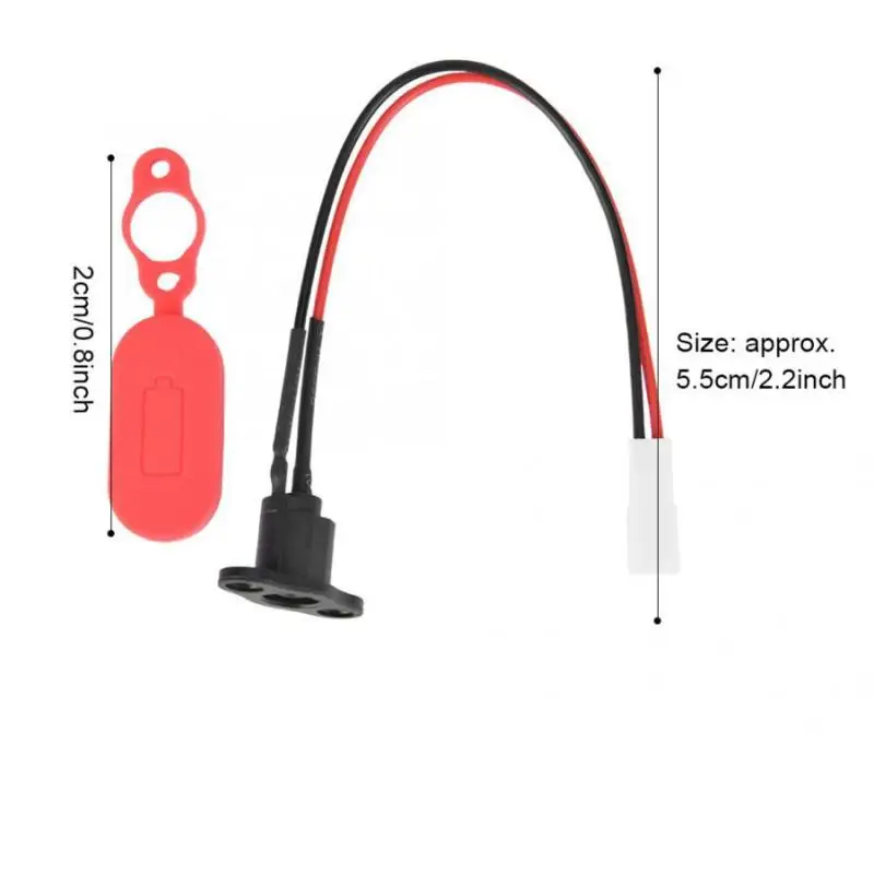 1Set Electric Scooter Charging Cable Port Plastic Charging Hole Waterproof Cover Dust Plug Silicone For M365 Accessories