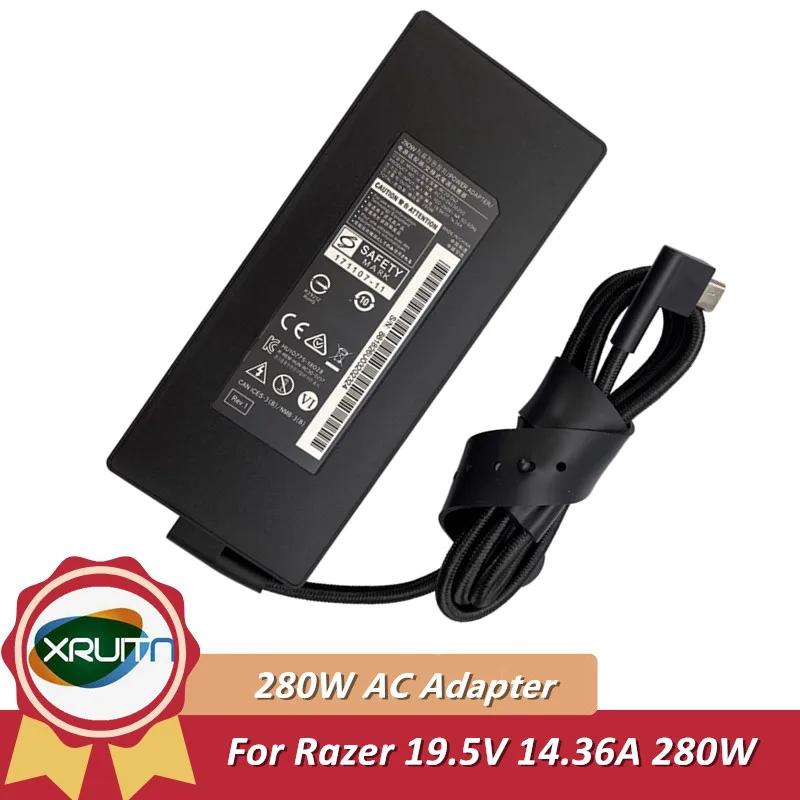 280W 19.5V 14.36A AC Adapter Charger For Razer Blade 17/i7-12800H/RTX3060 Gaming Laptop Power Supply RC30-042302 RC30-04230200