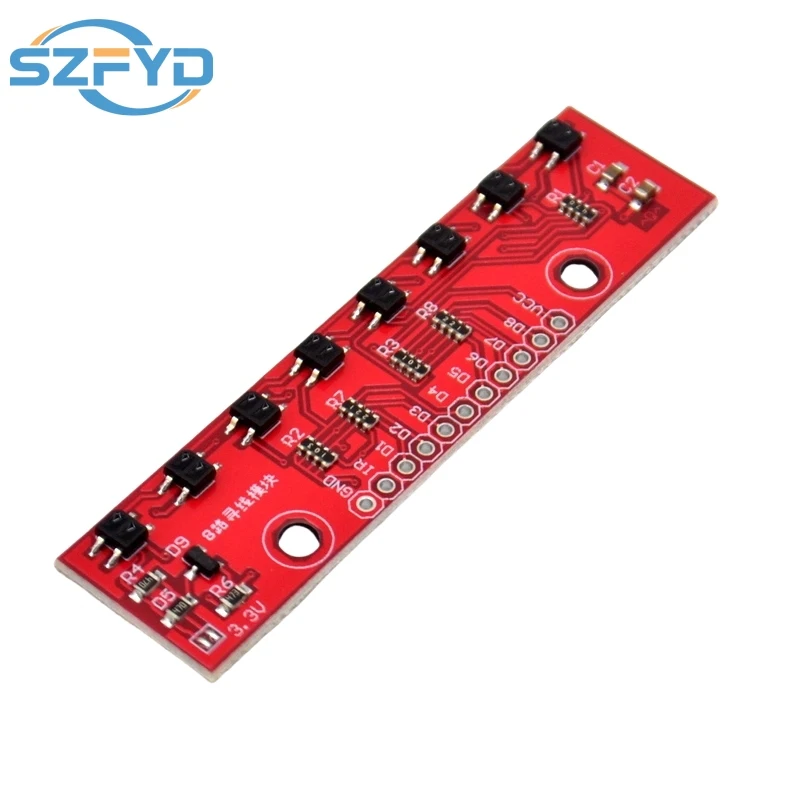 8 Channel IR Tracking Sensor Module 8 CH Infrared Line Track Trace Detect Detection Board DIY Detector for Arduino Smart Car