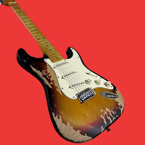 2026 Hot Sale Guitar  Sunburst Color Maple Fretboard Alder Body