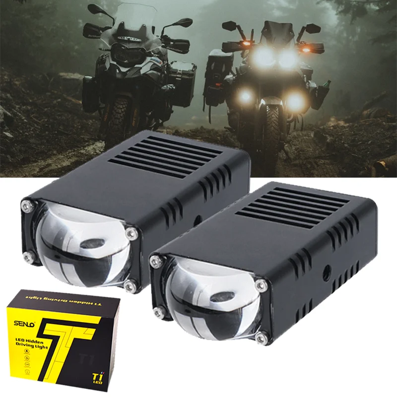 

Senlo 2PCS Super Bright Car LED Explorers Headlight Projector Lens LED Moto Fog Auxiliary Motorcycle Headlight Spotlights