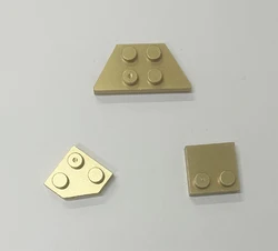 *Metallic Gold Spcial plate* 10 pcs DIY enlighten block brick part No. Compatible With Other Assembles Particles