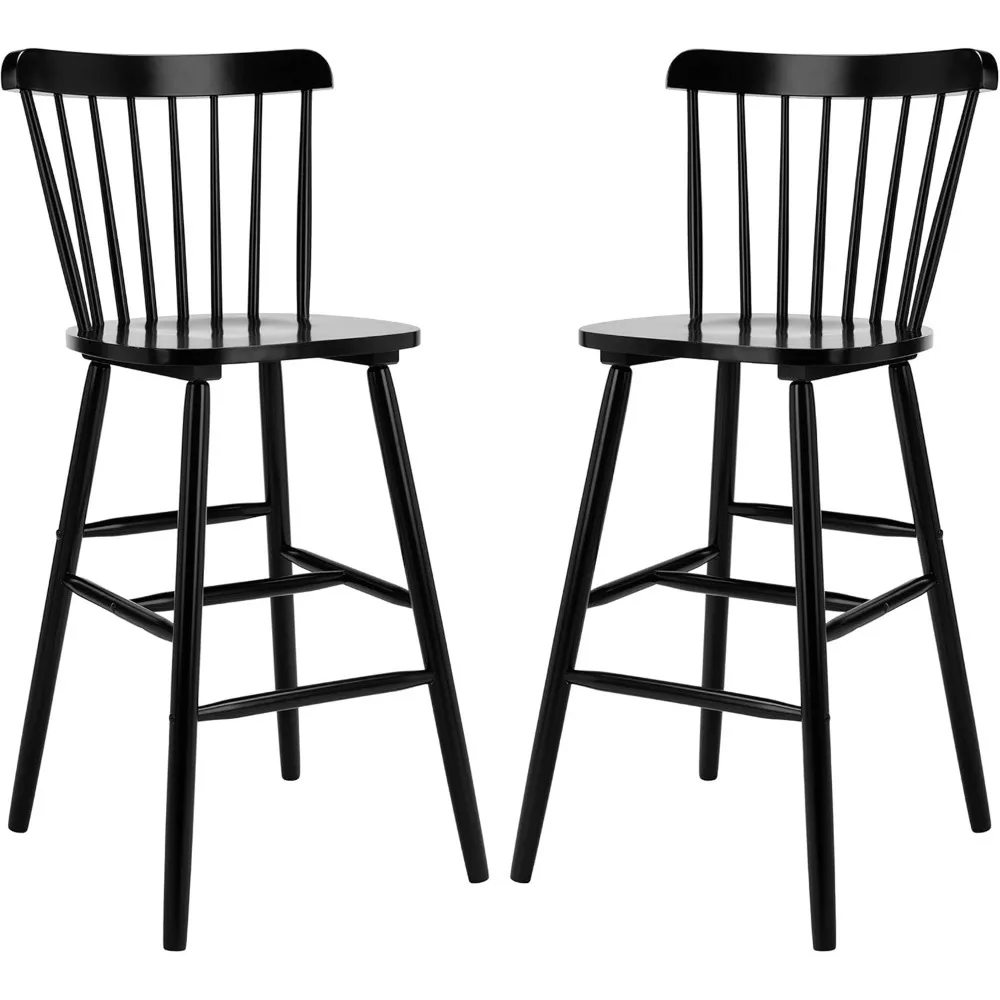 

Home Collection Galena Spindle Back Black Bar 30-inch Stool (set Of 2)