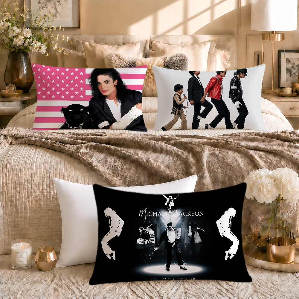 Singer M-michael J-jackson FK Cushion Cover Soft Rectangle Pillowcover Home Sofa Living Room Decor Dorm Hogar Pillowcase Gift