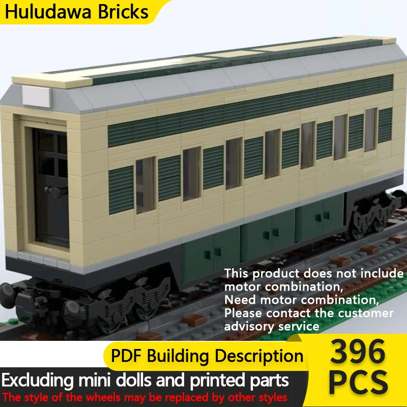 

City Car Model MOC Building Bricks High-Speed Railway Dining Car Modular Technology Children Holiday Gifts Assemble Toys Suit