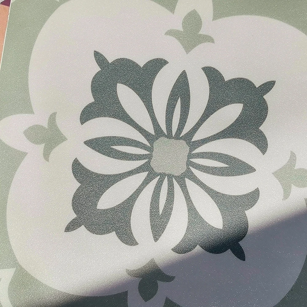 Vinyl Floor Tiles  Stick on Floor, Removable and Waterproof Flooring Tiles for Renters Adhesive Tiles for Bathroom 6 PCS 30x30cm