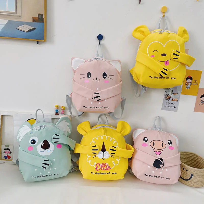 Mochila personalizada para niños, bonita mochila de Koala para guardería, bolsa escolar para estudiantes, bolsas pequeñas ligeras impermeables de dibujos animados, regalos para niños