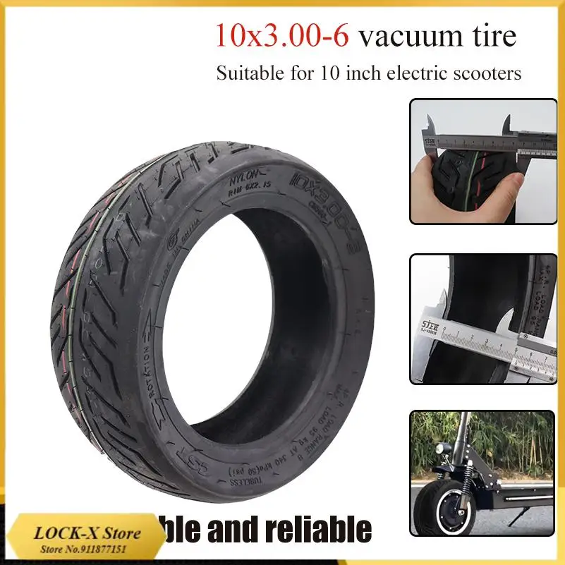 

High-performance 10x3.00-6 Tubeless Tire Electric Scooter for Kugoo M4 Pro 10 Inch City-road Vacuum Tire 10x3 Inch Tyre
