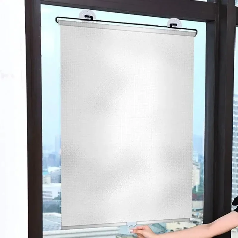 Retractable Curtain Anti-ultraviolet Cup Roller Blinds for Cars Windscreen Sunshade Home Office Curtains Windshield Cover